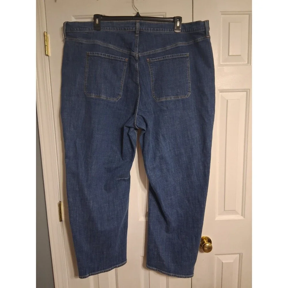 NWT Women's Old Navy High Waist Baggy Barrel Utility Jeans Size 22